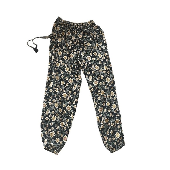Angie | Women's Floral Jogger Pants | Size S - Picture 1 of 6